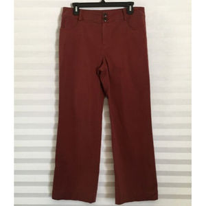 Soft Surroundings Womens Pants Size 10 Petite Maroon Pockets Style#3DD23